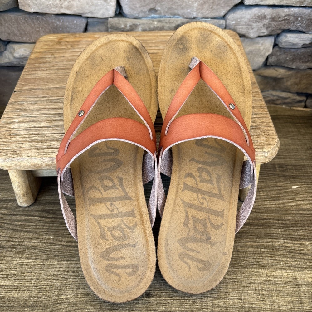 Madpole Brown Thong Sandals Womens size 11